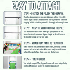 Double Car Wash Doorway Play Panel