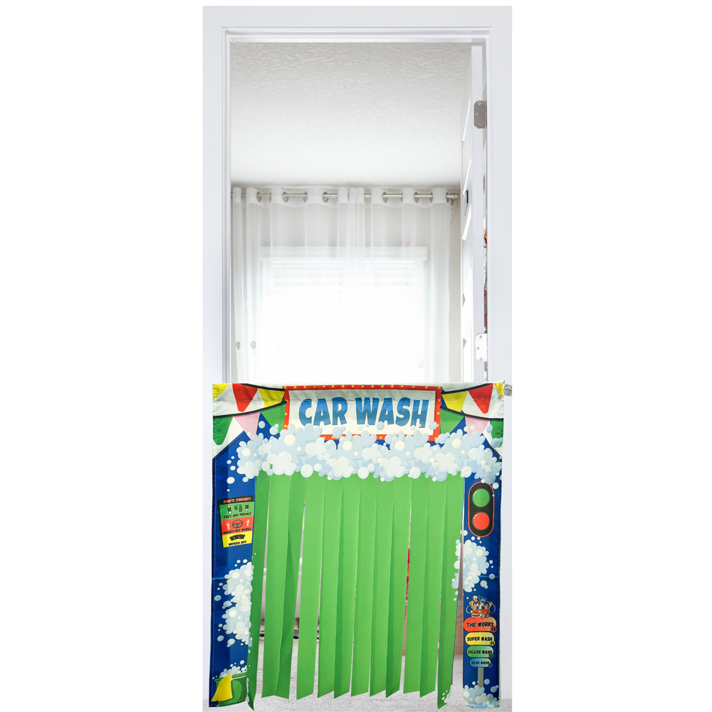 Double Car Wash Doorway Play Panel