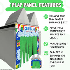Double Car Wash Play Panel