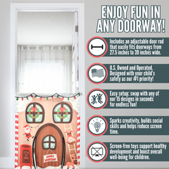 Santa's Workshop Doorway Play Panel