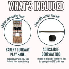 NEW! Bakery Doorway Play Panel