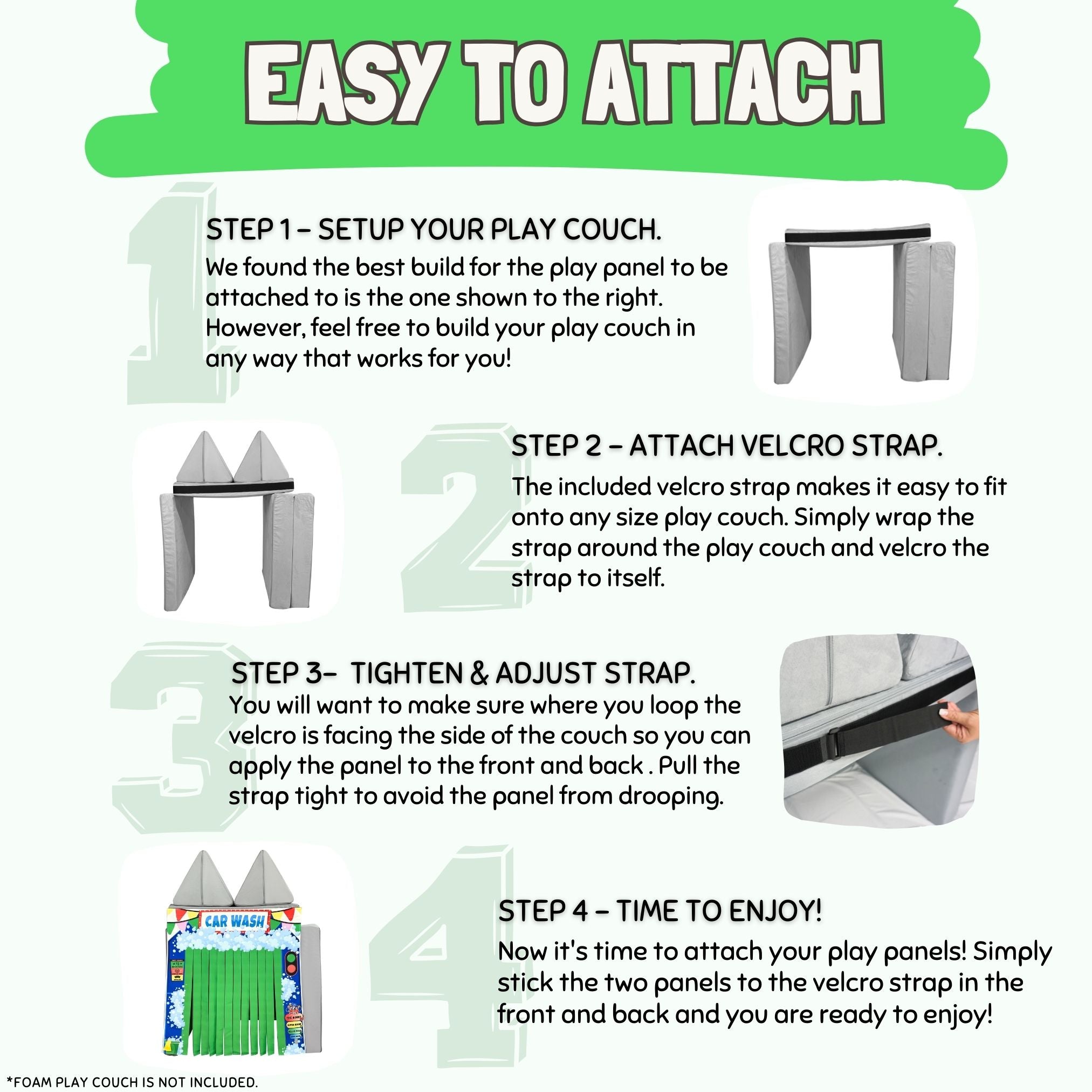 Double Car Wash Play Panel