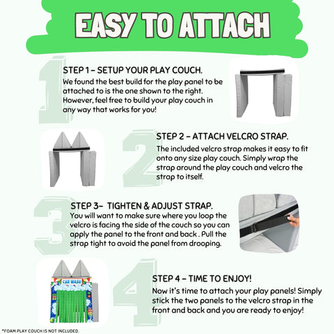 Double Car Wash Play Panel