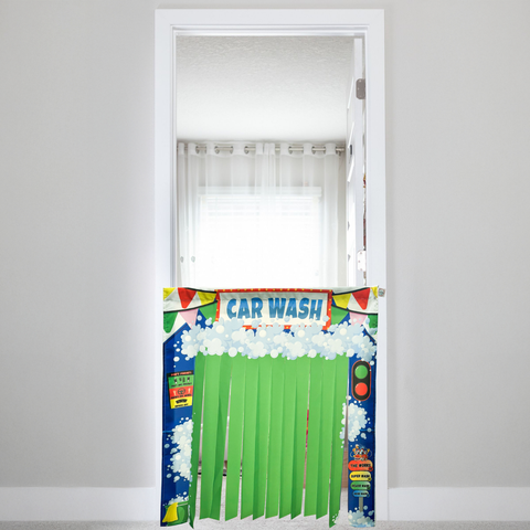 Double Car Wash Doorway Play Panel