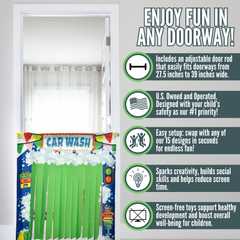 Double Car Wash Doorway Play Panel