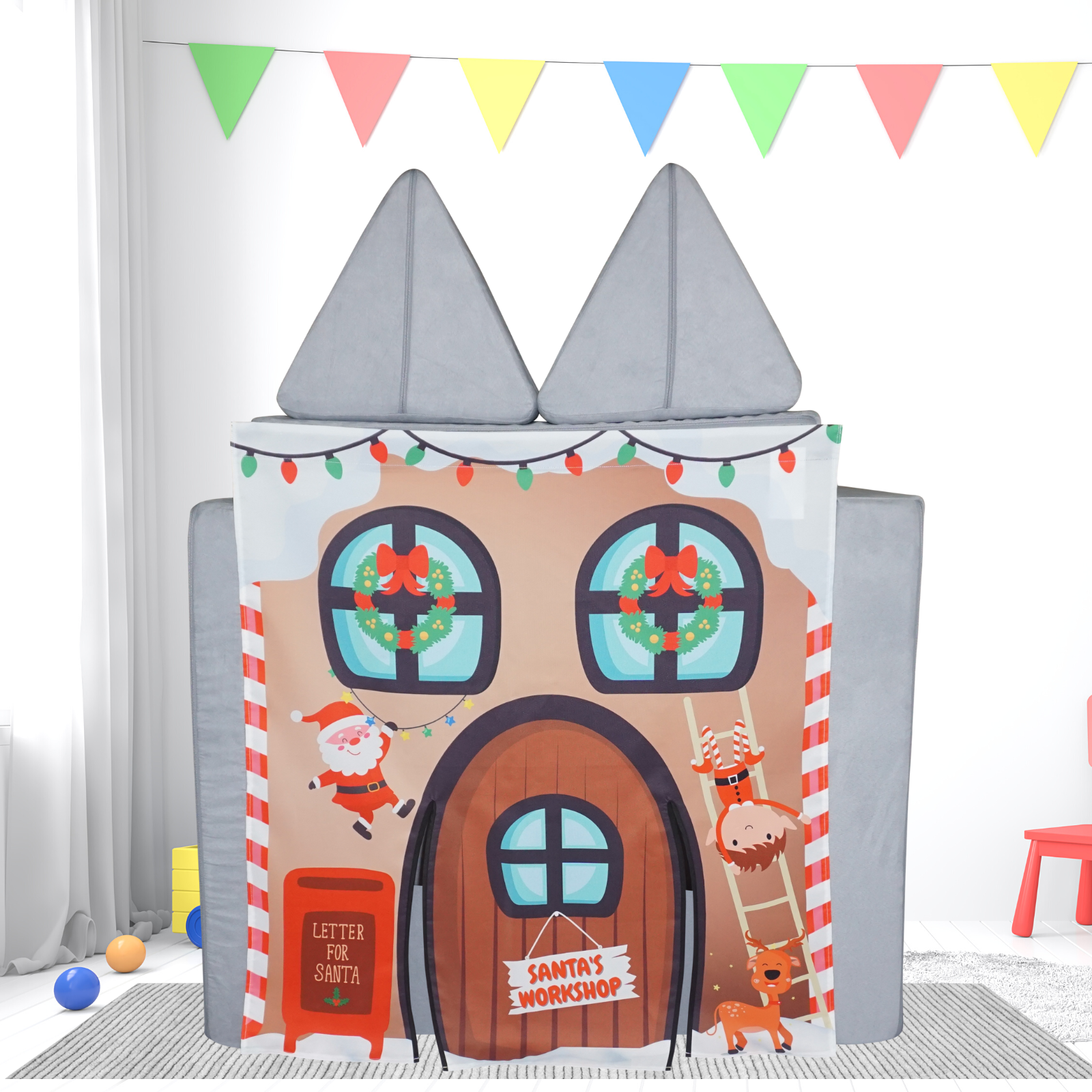 Santa's Workshop Play Panel